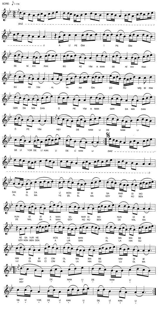 Al �pe�im �pe�im T�rk�s�n�n Notas�