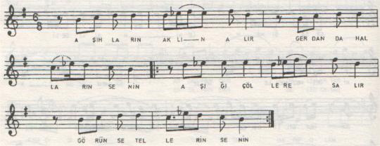A��hlar�n Akl�n Al�r T�rk�s�n�n Notas�