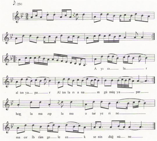 Ay�c�lar Alt�n Yapar T�rk�s�n�n Notas�