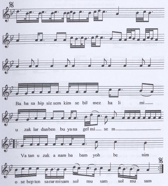 Baba Sahipsizem T�rk�s�n�n Notas�