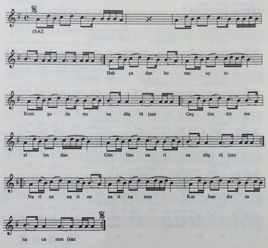 Bah�adan Boran U�tu T�rk�s�n�n Notas�