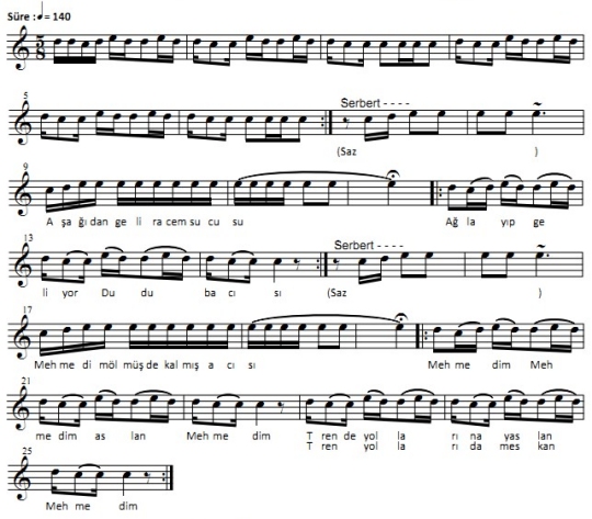 Barut�u Mehmed'in A��d� T�rk�s�n�n Notas�