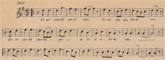 Degirman D�zen Olmaz T�rk�s�n�n Notas�