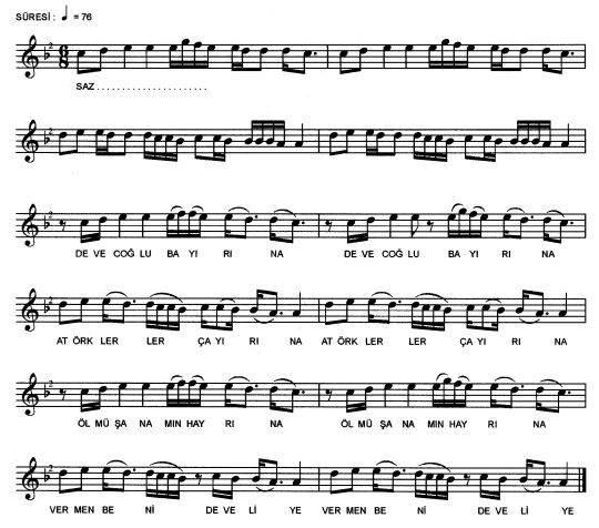 Devecio�lu Bay�r�na T�rk�s�n�n Notas�