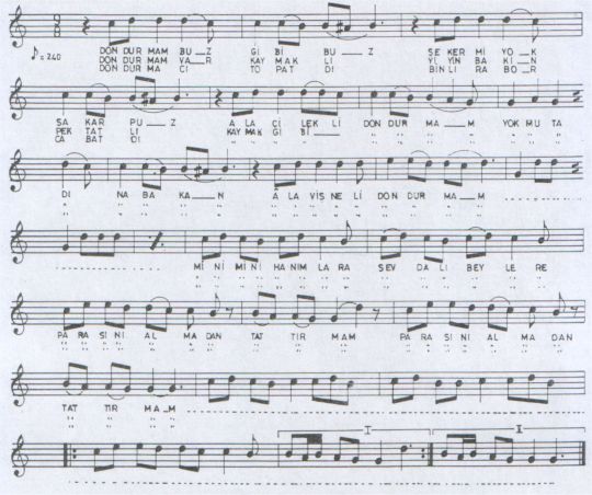 Dondurmam Buz Gibi T�rk�s�n�n Notas�
