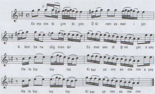 Esmer Bug�n A�lam�� T�rk�s�n�n (2.Varyant) Notas�
