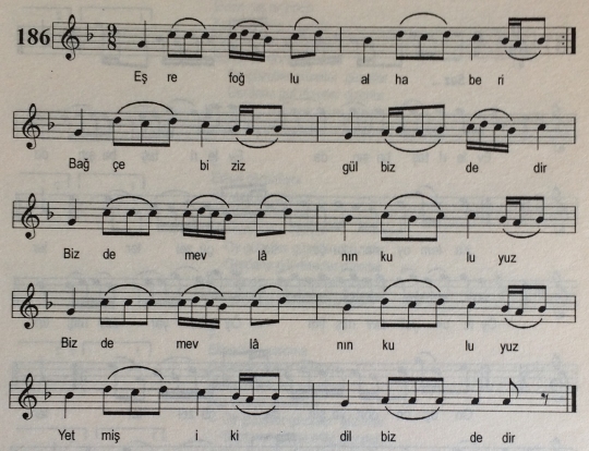 E�refo�lu Al Haberi T�rk�s�n�n (1.Varyant) Notas�