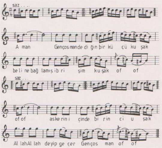 Gen� Osman T�rk�s�n�n (2.Varyant) Notas�