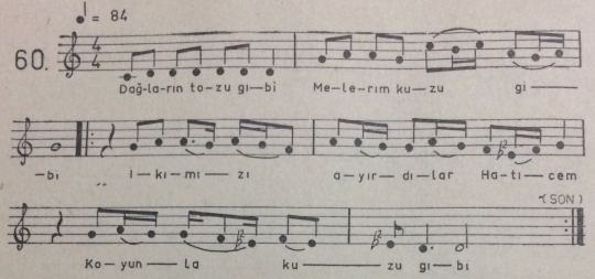 Haticem T�rk�s�n�n Notas�