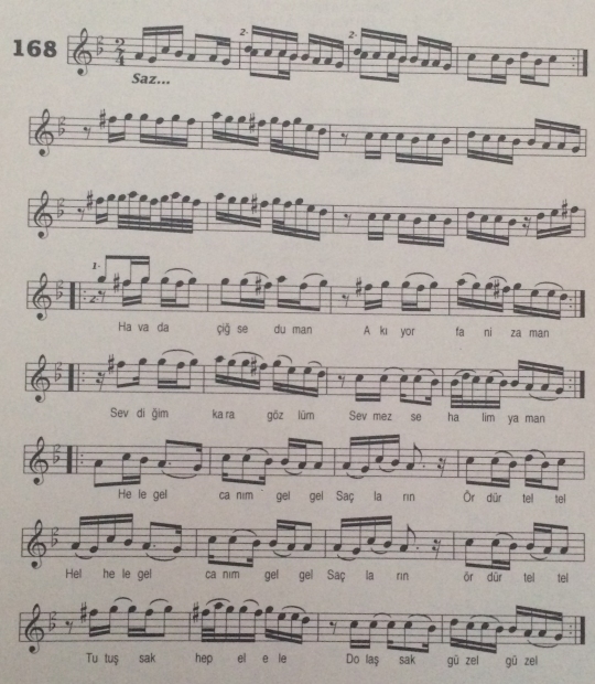 Havada �i�se Duman T�rk�s�n�n Notas�