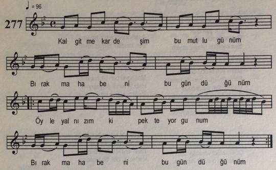 Kal Gitme Karde�im T�rk�s�n�n Notas�