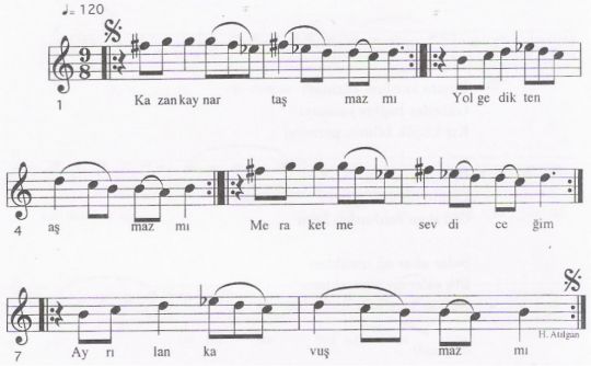 Kazan Kaynar Ta�maz M� T�rk�s�n�n Notas�