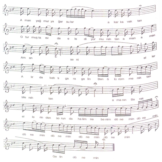 Kibar D�ne T�rk�s�n�n Notas�