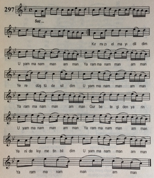 K�rm�z� Elmay� Dildim T�rk�s�n�n Notas�