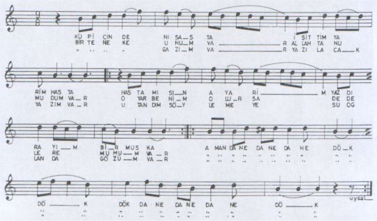 K�p ��inde Ni�asta T�rk�s�n�n Notas�