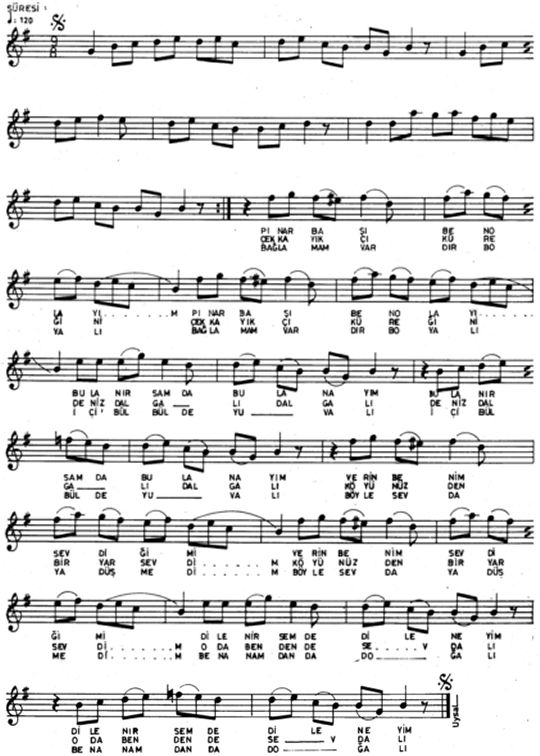 P�nar Ba�� Ben Olay�m T�rk�s�n�n Notas�