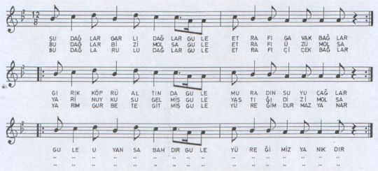 �u Da�lar Garl� Da�lar T�rk�s�n�n Notas�