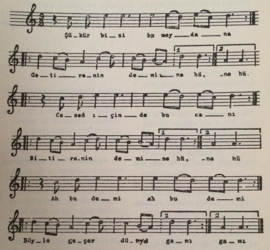 ��k�r Bizi Bu Meydana T�rk�s�n�n Notas�