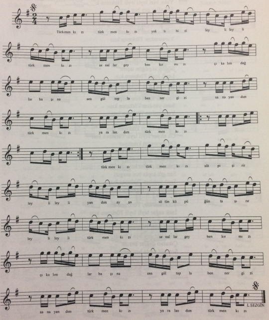 T�rkmen K�z� Yakt� Bizi T�rk�s�n�n Notas�