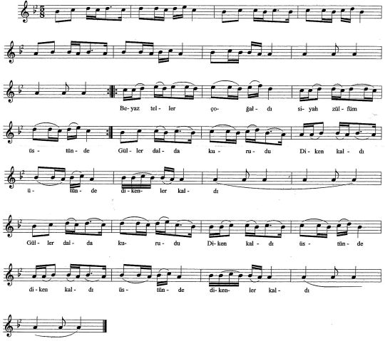 �st�nde Kald� T�rk�s�n�n Notas�