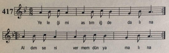 Yele�imi Ast�m ��de Dal�na T�rk�s�n�n Notas�