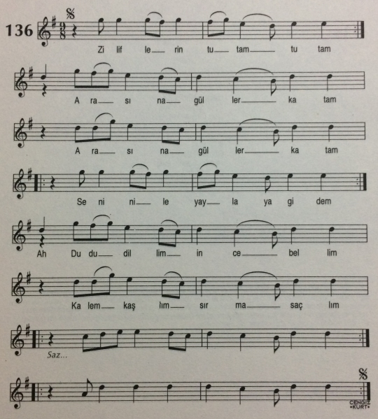 Z�l�flerin Tutam Tutam T�rk�s�n�n Notas�